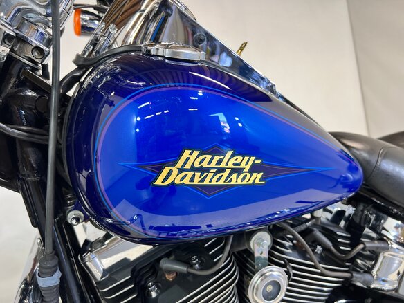 2007 Harley-Davidson Fat Boy, синий, 610000 рублей - вид 21
