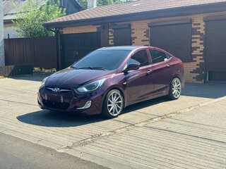 2011 Hyundai Solaris I, фиолетовый, 585000 рублей, вид 1