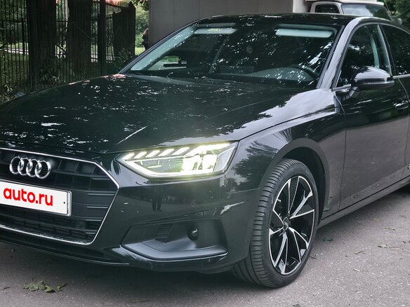 2022 Audi A4 35 TFSI V (B9) Рестайлинг, чёрный - вид 1