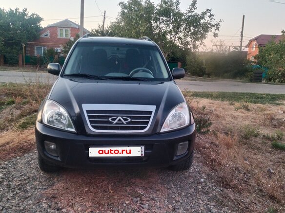 2009 Chery Tiggo (T11) I, чёрный, 500000 рублей