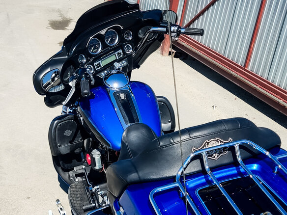 2008 Harley-Davidson Electra Glide, синий, 775000 рублей - вид 8