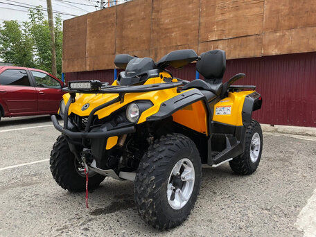 2019 BRP Can-Am Outlander L 570 (MAX), жёлтый, 1100000 рублей, вид 4