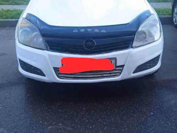 2012 Opel Astra H Рестайлинг, белый, 400000 рублей