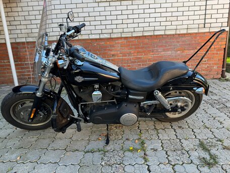 2013 Harley-Davidson Fat Bob, чёрный, 1000000 рублей, вид 2