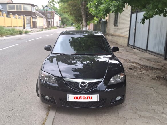 2006 Mazda 3 I (BK) Рестайлинг, чёрный, 560000 рублей - вид 2