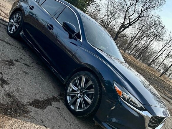 2019 Mazda 6 III (GJ) Рестайлинг 2, синий, 2650000 рублей - вид 6