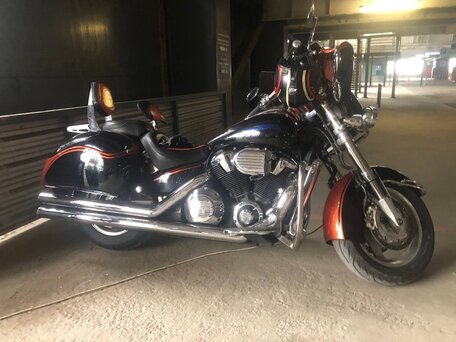 2005 Honda VTX 1800, оранжевый, 850000 рублей, вид 4