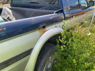2002 Mitsubishi L200 III, синий, 450000 рублей, вид 3