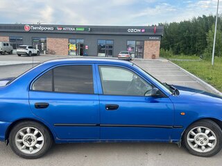 2003 Hyundai Accent ТагАЗ II, синий, 270000 рублей, вид 2