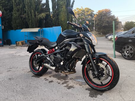 2013 Kawasaki ER-6N, чёрный, 400000 рублей, вид 1