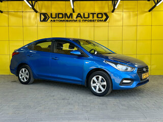 2017 Hyundai Solaris II, синий, 890000 рублей, вид 3