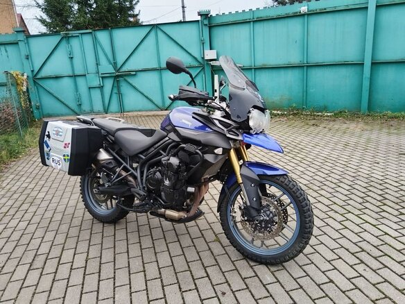 2014 Triumph Tiger 800, синий, 650000 рублей