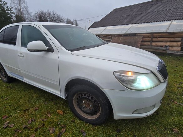 2013 Skoda Octavia II (A5) Рестайлинг, белый, 420000 рублей - вид 2