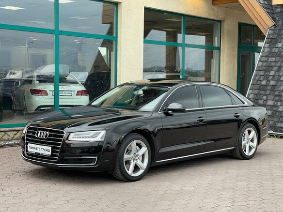 2013 Audi A8 Long III (D4) Рестайлинг, чёрный