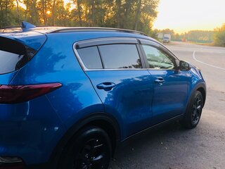 2021 Kia Sportage IV Рестайлинг, синий, 2850000 рублей, вид 4