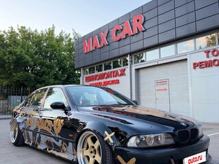 2000 BMW 5 серии 525i IV (E39) Рестайлинг, чёрный, 850000 рублей, вид 1