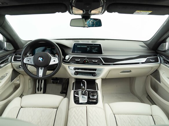 2019 BMW 7 серии M760Li xDrive VI (G11/G12) Рестайлинг, серебристый - вид 11