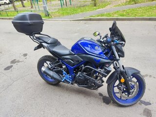2017 Yamaha MT-03, синий, 430000 рублей, вид 1