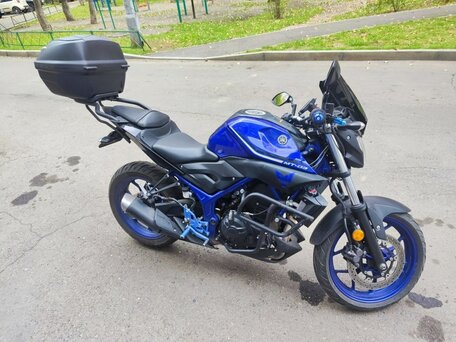 2017 Yamaha MT-03, синий, 430000 рублей, вид 1