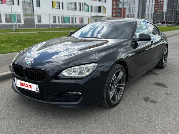 2013 BMW 6 серии Gran Coupe 640i xDrive III (F06/F13/F12), чёрный, 2690000 рублей
