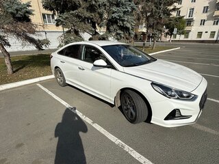 2018 Hyundai Sonata VII (LF) Рестайлинг, белый, 1650000 рублей, вид 5