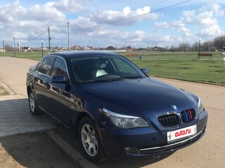 2009 BMW 5 серии 520i V (E60/E61) Рестайлинг, синий, 1200000 рублей, вид 4