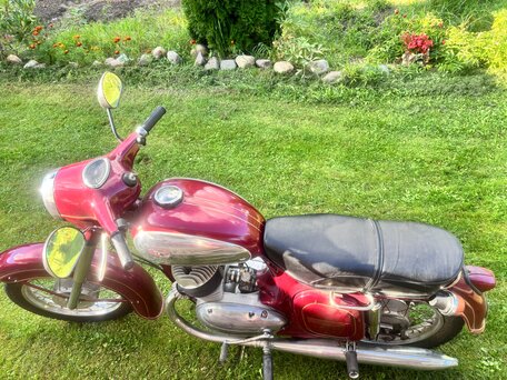 1974 Jawa 350/360, красный, 150000 рублей, вид 4