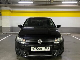 2013 Volkswagen Polo V, чёрный, 860000 рублей, вид 3