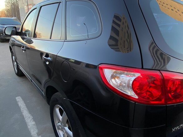 2008 Hyundai Santa Fe II, чёрный, 860000 рублей - вид 5