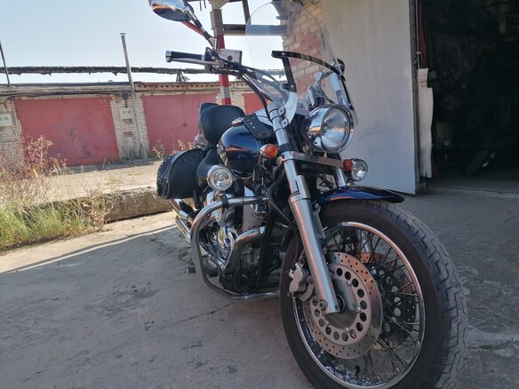 2008 Yamaha XVS1100, синий, 565000 рублей - вид 13