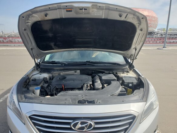 2015 Hyundai Sonata VII (LF), серый, 1300000 рублей - вид 17