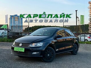 2019 Volkswagen Polo V Рестайлинг, чёрный, 1579000 рублей, вид 2