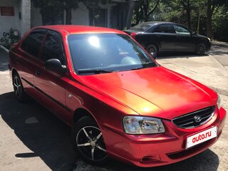 2007 Hyundai Accent ТагАЗ II, красный, 620000 рублей, вид 3