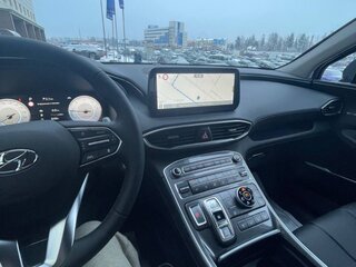 2021 Hyundai Santa Fe IV Рестайлинг, синий, 3450000 рублей, вид 4