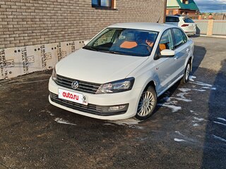 2019 Volkswagen Polo V Рестайлинг, белый, 1150000 рублей, вид 2
