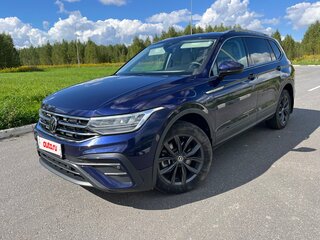 2021 Volkswagen Tiguan Allspace II Рестайлинг, синий, 3500000 рублей, вид 3