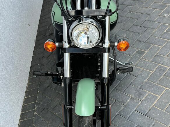 2022 Kawasaki VN900 Vulcan, зелёный, 750000 рублей - вид 3