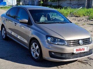 2015 Volkswagen Polo V Рестайлинг, бежевый, 1100000 рублей, вид 1