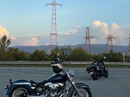 2000 Harley-Davidson Softail Standard, синий, 620000 рублей, вид 1