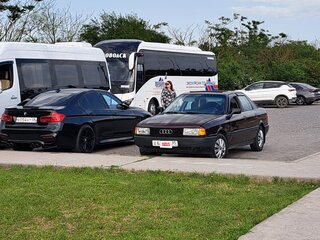 1990 Audi 80 IV (B3), пурпурный, 170000 рублей, вид 5