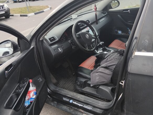 2007 Volkswagen Passat B6, чёрный, 480000 рублей - вид 4