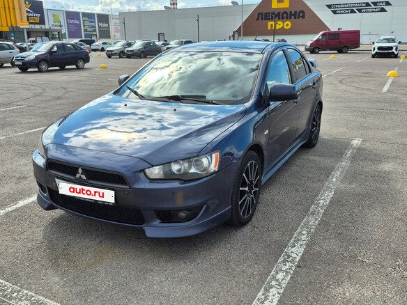 2008 Mitsubishi Lancer X, синий, 665000 рублей - вид 3