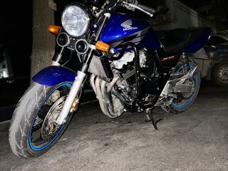 2004 Honda CB 400 Super Four, синий, 380000 рублей, вид 1