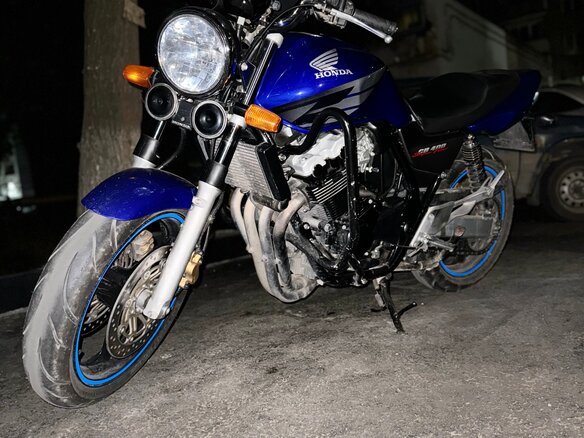 2004 Honda CB 400 Super Four, синий, 380000 рублей