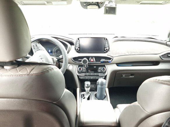 2019 Hyundai Santa Fe IV, синий, 2700000 рублей - вид 4