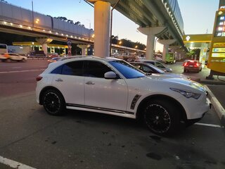 2012 Infiniti FX30d II (S51) Рестайлинг, белый, 2200000 рублей, вид 4