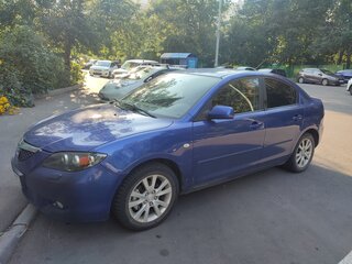 2006 Mazda 3 I (BK) Рестайлинг, синий, 420000 рублей, вид 2