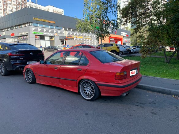 1995 BMW 3 серии 316i III (E36), красный - вид 2