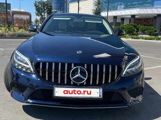 2019 Mercedes-Benz C-Класс 180 IV (W205) Рестайлинг, синий, 3000000 рублей, вид 3