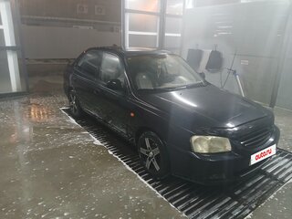 2005 Hyundai Accent ТагАЗ II, чёрный, 420000 рублей, вид 3